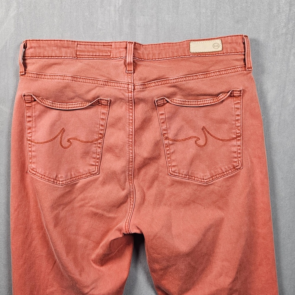 AG x Anthropologie Jeans Womens 30R Pink The High Rise Abbey Ankle Super Skinny - Picture 6 of 12